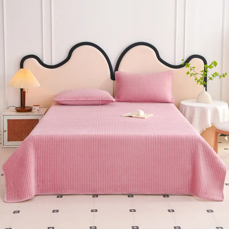 （四季多功能床盖）居家舒适双面绗缝清新高质感简约床盖H