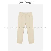 LYU白色高腰显瘦弹力烟管裤预VVQ4KZ3819