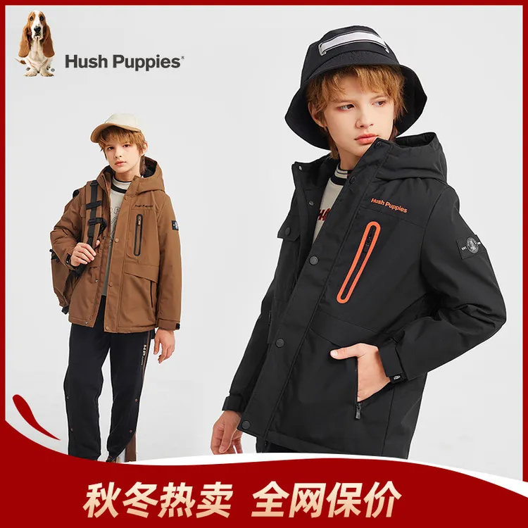S三防透湿保暖风衣 暇步士童装连帽新款儿童HPSDBD45CC763