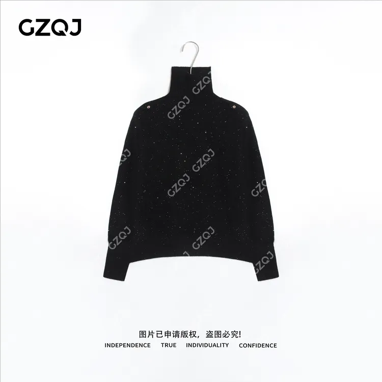 老琴私服【璀璨星河】绵羊毛山羊绒法式设计感闪闪针织衫毛衣96380