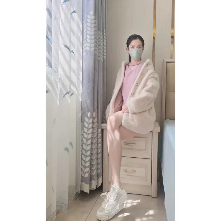 【八宝花儿专属】短款冬季女收口袖中长款短外套大衣女装小香风秋冬