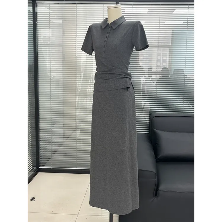 韩系休闲风T恤半身裙显瘦套装2025夏季新气质甜辣性感通勤两件套