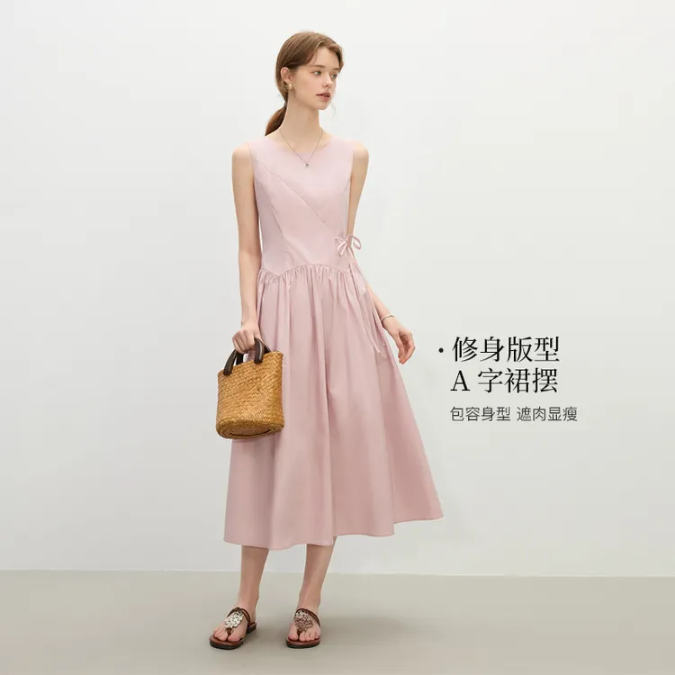 腰精裙设计感女2025新款收腰绑带新款潮牌女装25FS12334