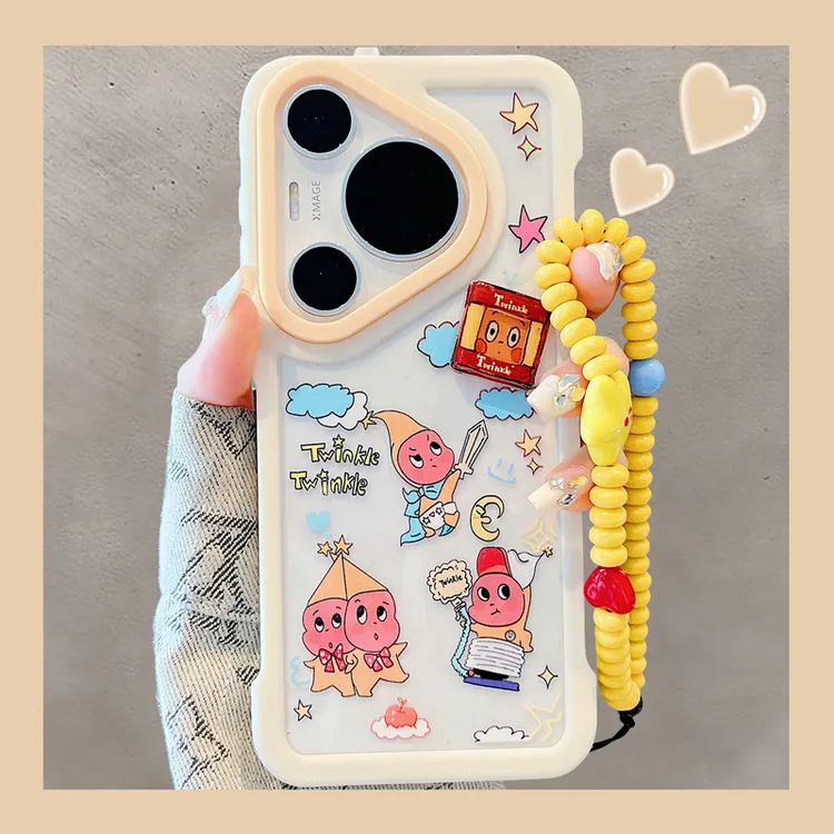 适用华为pura70pro+手机壳趣味卡通可爱星星小人mate70pro无边框