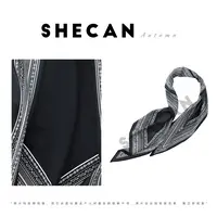 SHECAN【玻璃爵士】法式复古百搭腰果印花披肩丝巾5QC198