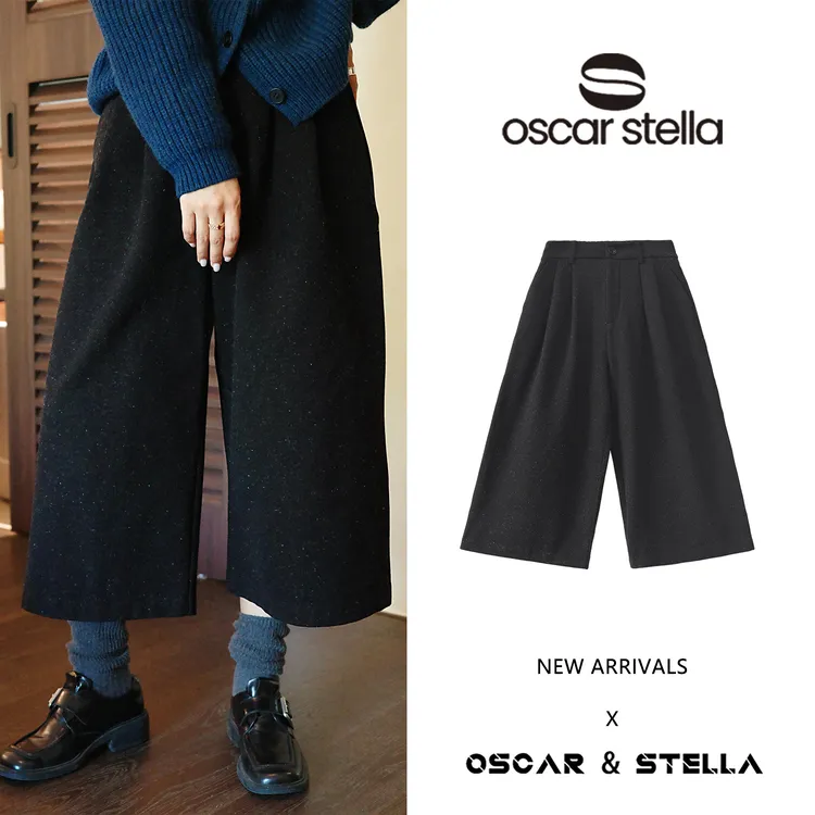 OSCAR&STELLA【夜幕】宽松舒适显瘦宽松休闲直筒八分裤244 59222