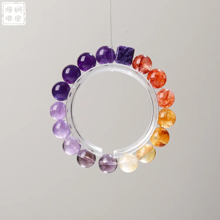 【原创】风生水起DIY（11mm+）天然水晶手串百搭-多样性发其一-FS701