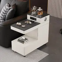 可移动茶几沙发边柜茶水柜高级感客厅侧边几茶台烧水壶一体收纳柜