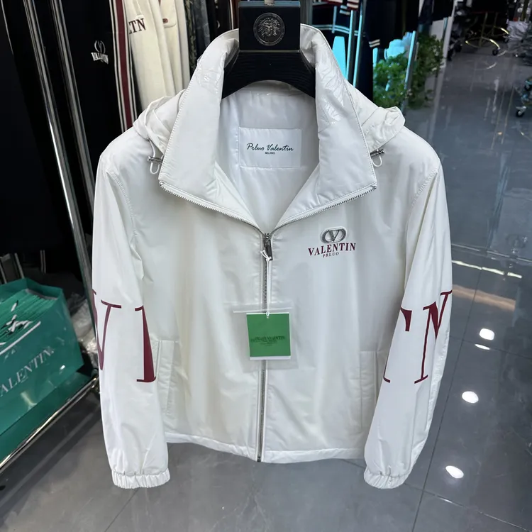 PRLUO VALENTIN秋冬新款男士轻奢连帽外套夹克