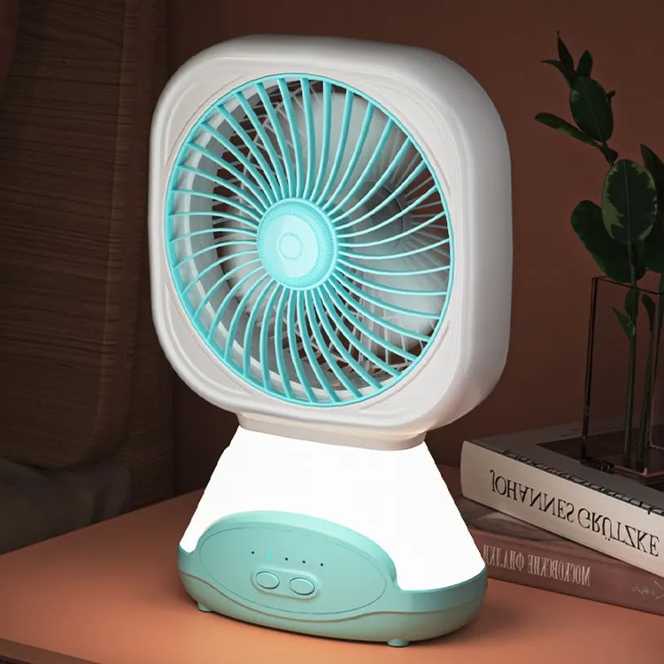 夏季风扇新款现货便携两用台灯厂家批发学生宿舍家用