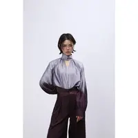 DENGDAHA「冷冽都市」随性风 法式立领T恤撞色衬衫HBZXP710007
