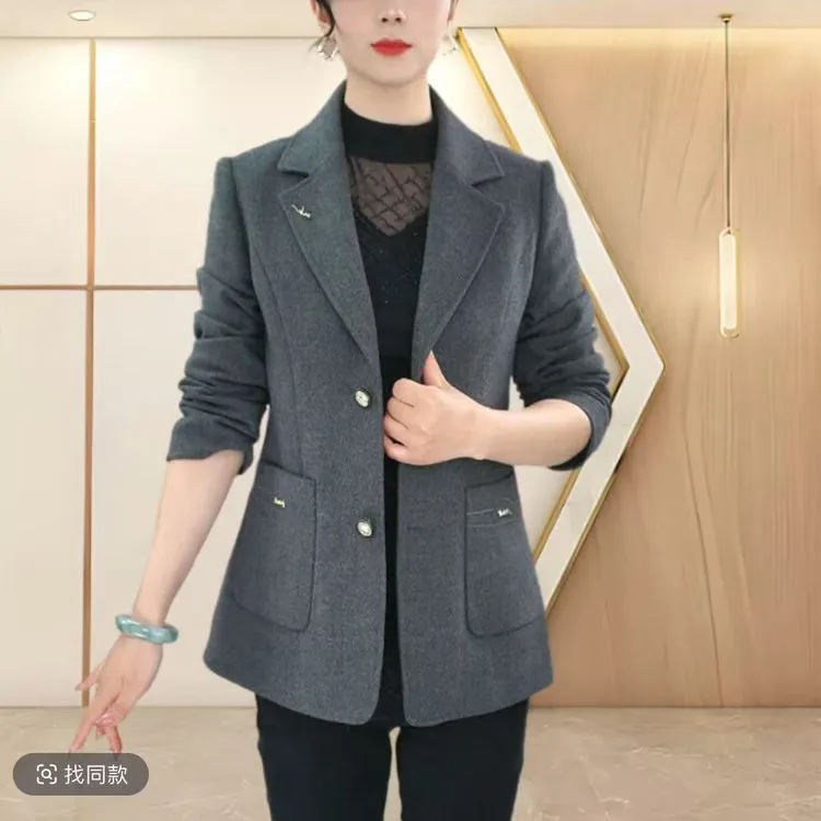 时尚西装短款外套女2025西服新款小个子高级感洋气质炸街百搭上衣