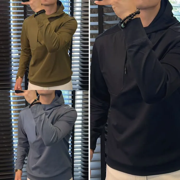 東•Dongzi 25年秋季立领套头休闲男士卫衣46390