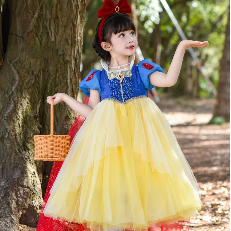 2026春夏女童白雪公主裙儿童节六一儿童生日cosplay连衣裙演出服