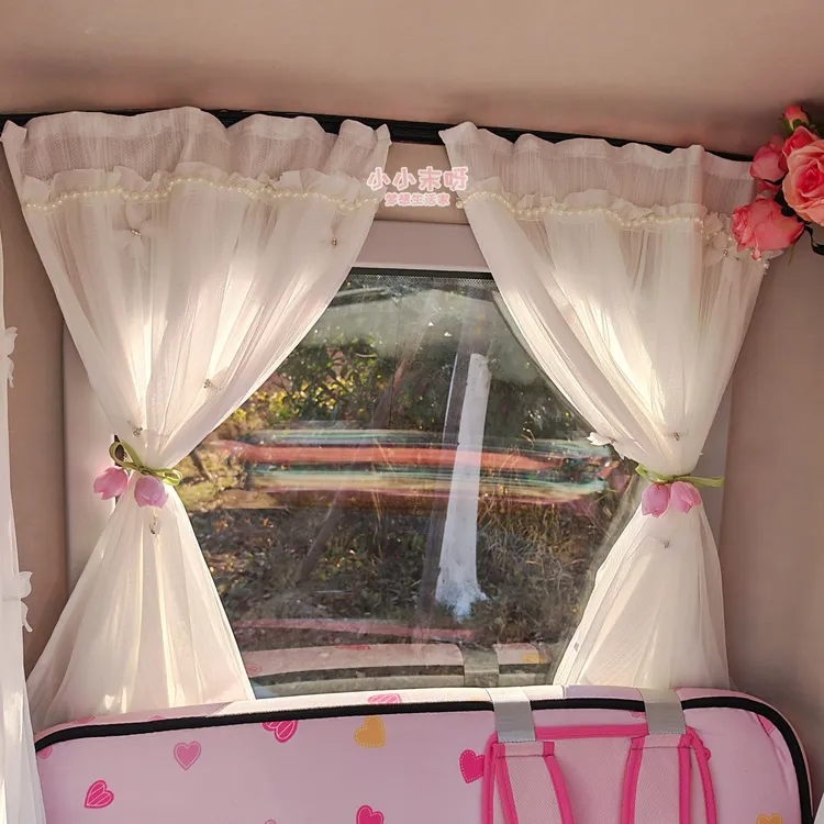 【小小末呀】金彭梦界m7电动三轮四轮车装饰帘防晒短帘汽车遮阳窗帘盛昊f3plus