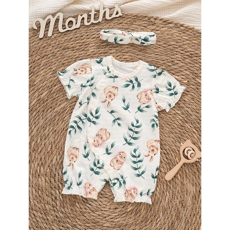 婴儿网红套装夏洋气小套装夏天0一3小公主满月服夏0一6满月6一12