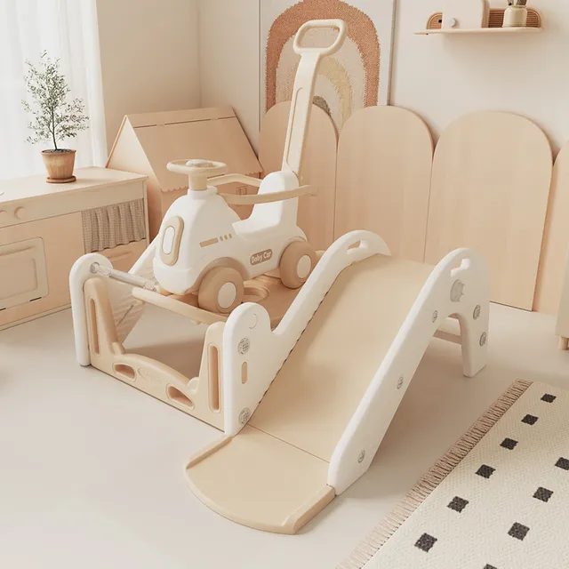 思麦澳摇摇马宝宝汽车婴儿滑滑梯溜溜车二合一儿童小木马玩具礼物