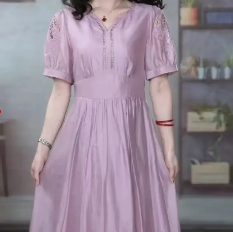 【释上】CHA1686时尚设计感精致镂空修身显瘦连衣裙