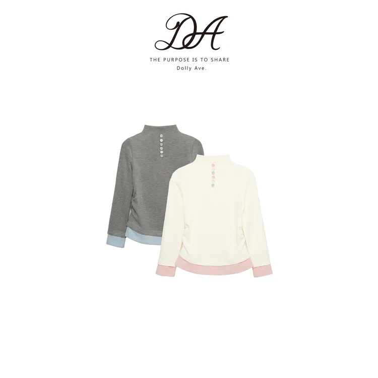 Dolly Ave「黑标系列」高定依翡丝收腰假两件保暖舒适女童秋冬上衣