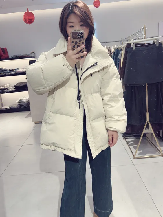 中长款拉链外套衣服