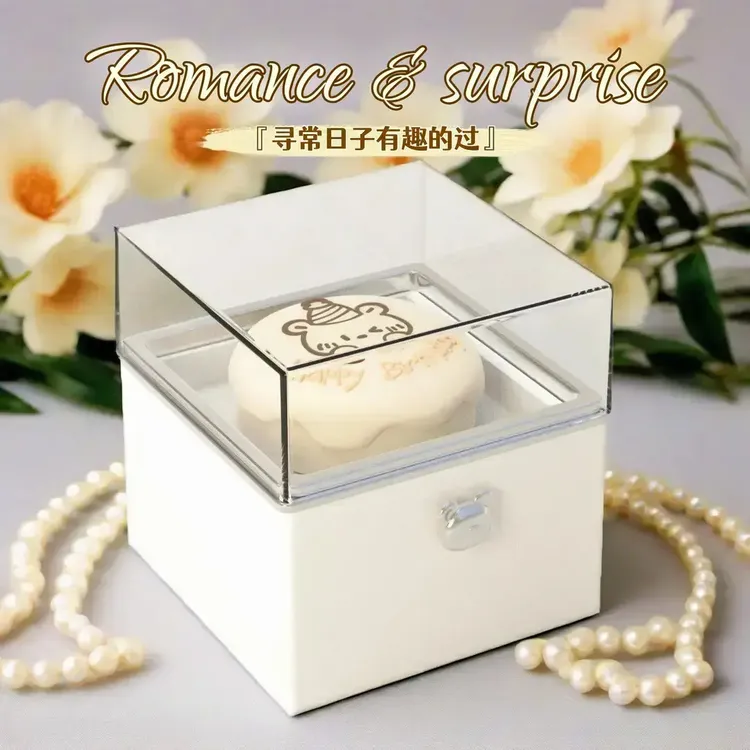惊喜盒子蜡烛项链戒指盒魔术翻转礼盒生日礼物送女朋友男朋友惊喜