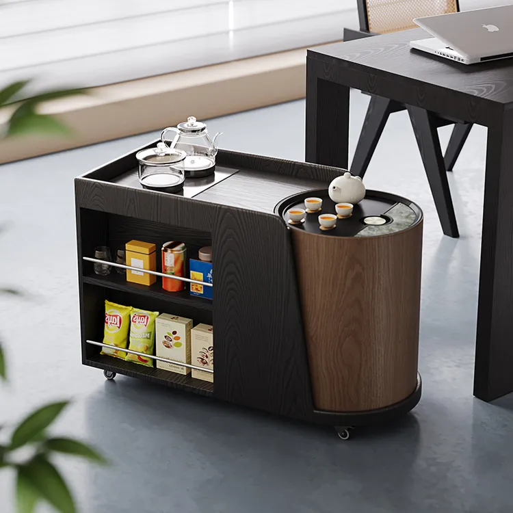泡茶推车 | 原创设计 | 2025新款可移动茶桌 | 家用阳台小边几