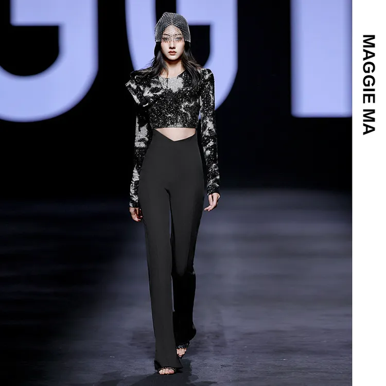 MAGGIEMA马婧早春穿搭一整套女装轻奢时尚套装女春秋843S/875P