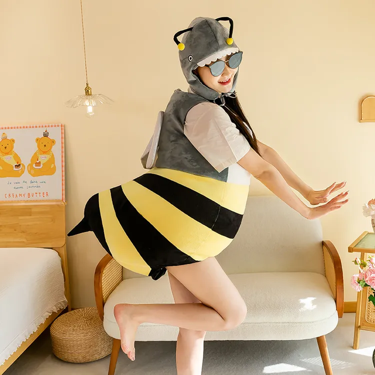 可爱搞怪蜜蜂玩偶服装送女友人偶套装蜜蜂衣服成人服装创意毛绒