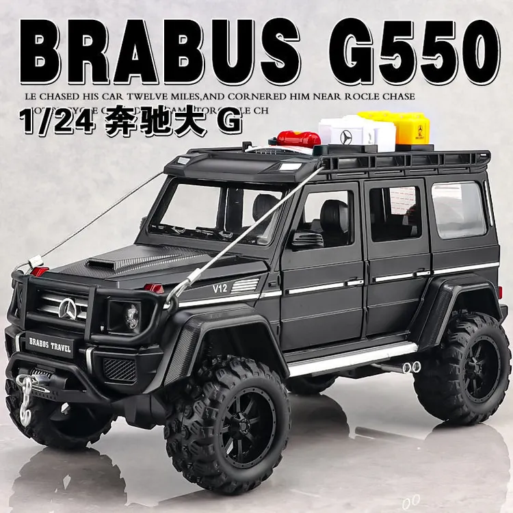 车致1:24大奔驰G550合金车模型仿真越野车摆件儿童玩具车玩具汽车