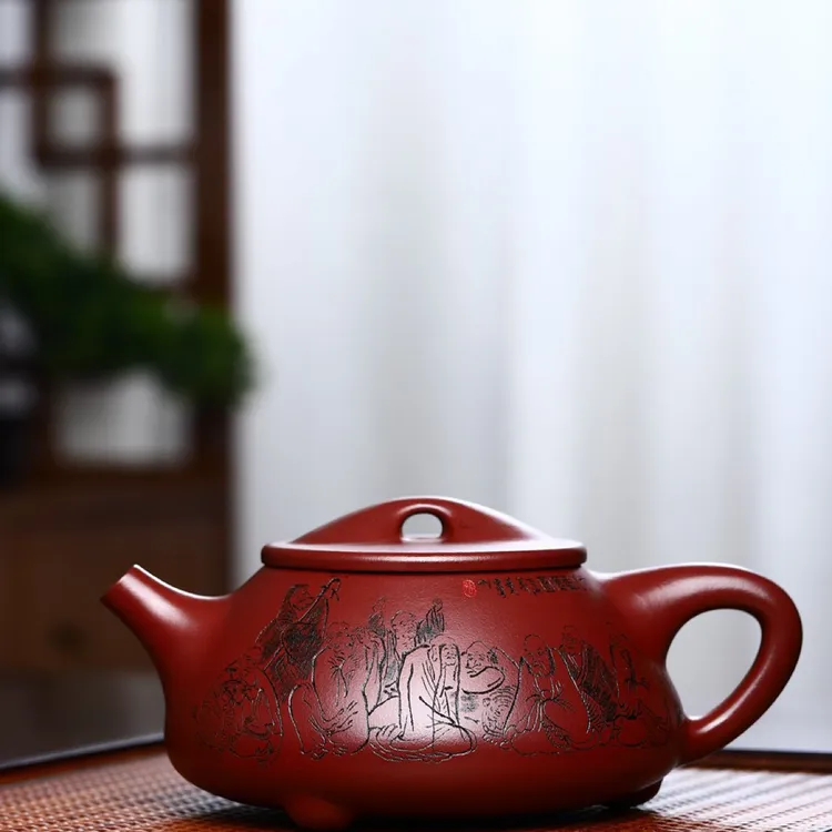 新晋国工作品【景舟石瓢】泥料：原矿龙血砂 260cc