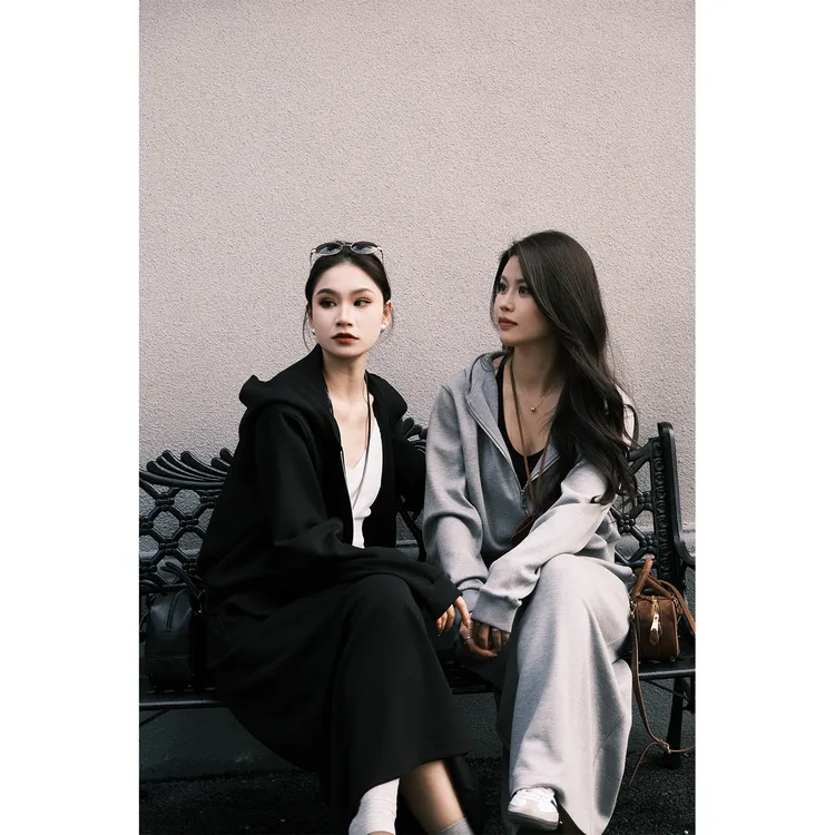 PRASE·噜【青春年华】微胖轻奢设计款春女时尚卫衣套装PR502E30/29