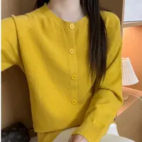 796#小香风长袖针织衫显瘦时尚百搭圆领开衫9