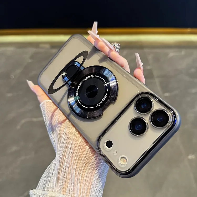 全包镜头适用于苹果17promax手机壳透明磁吸支架iPhone17air防摔