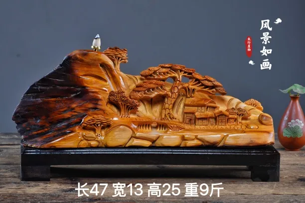 太行崖柏根雕摆件弥勒佛达摩人物观音天然随型木雕雕件礼品工艺品