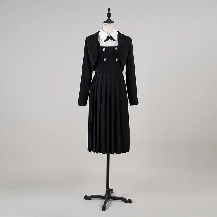 摇滚是淑女的嗜好cos 白矢环黑色校服cosplay二次元动漫服装cos服
