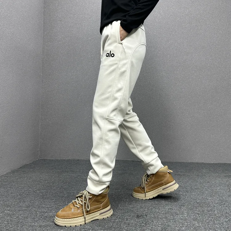 男士秋冬休闲裤新款束脚裤卫裤加绒修身加厚防寒简约宽松长裤运动