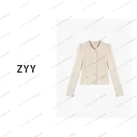 ZYY【里昂钟声】2025/S新品小香风秋气质长袖修身针织衫X25QZZ04109