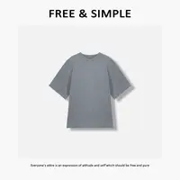 Free&Simple-‘风情’早秋款时尚潮牌设计师纯色短袖T恤-71555