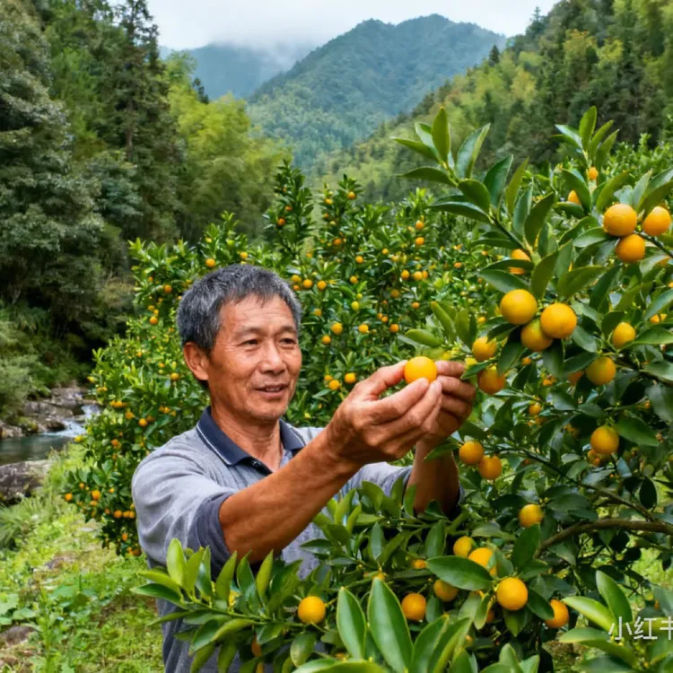 高山高树遂川金桔鲜果精品中果、大果现摘现发新鲜水果时令小金桔