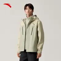 安踏摇粒绒三合一运动外套男士冬季新款防泼水梭织加绒厚夹克上衣