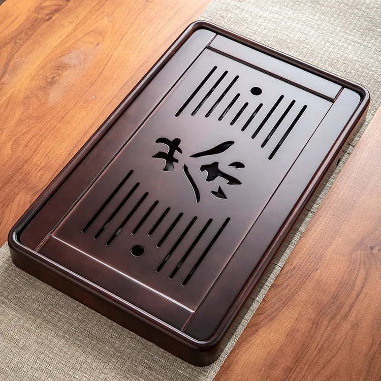 实木高端茶盘家用功夫茶具托盘排水沥水干泡台小茶海茶台储排双用