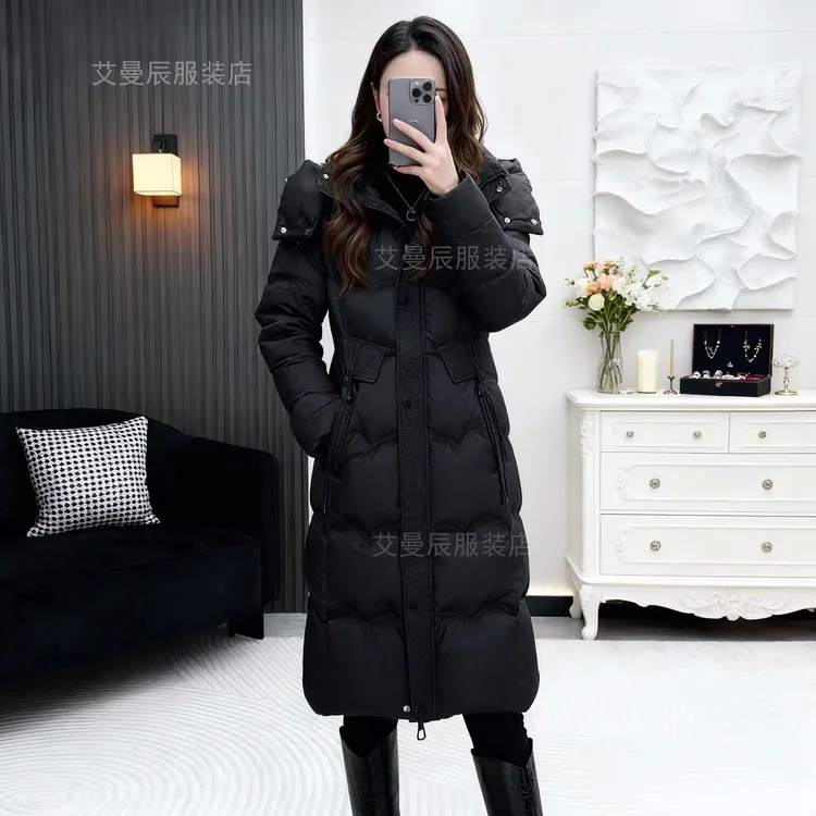 2025年冬季新款加厚棉服女装修身显瘦国风时尚过膝款女士棉袄
