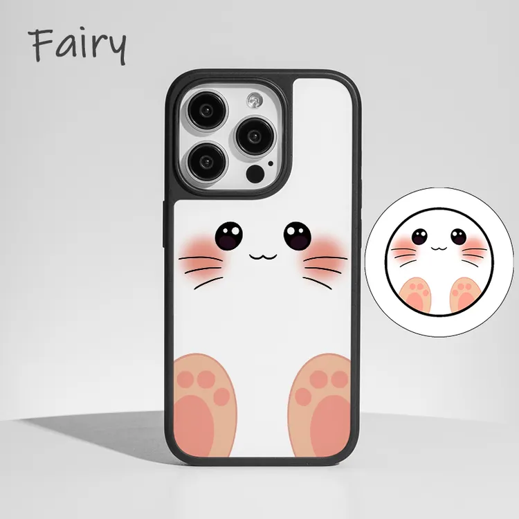 呆萌猫咪适用苹果16promax手机壳iphone15pro新款14/13可爱12磁吸
