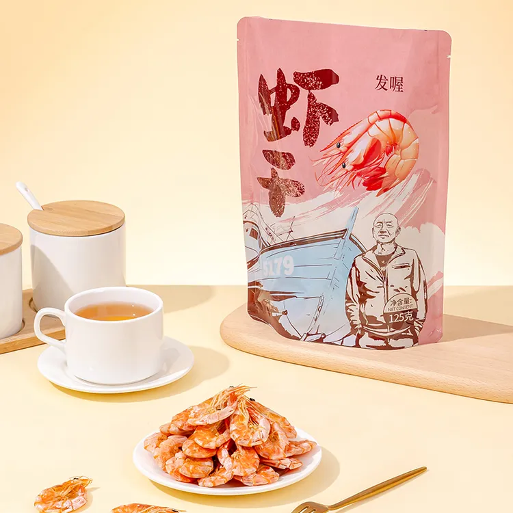 电烤脆皮虾小白虾干海味零食开袋即食海虾零食商品图