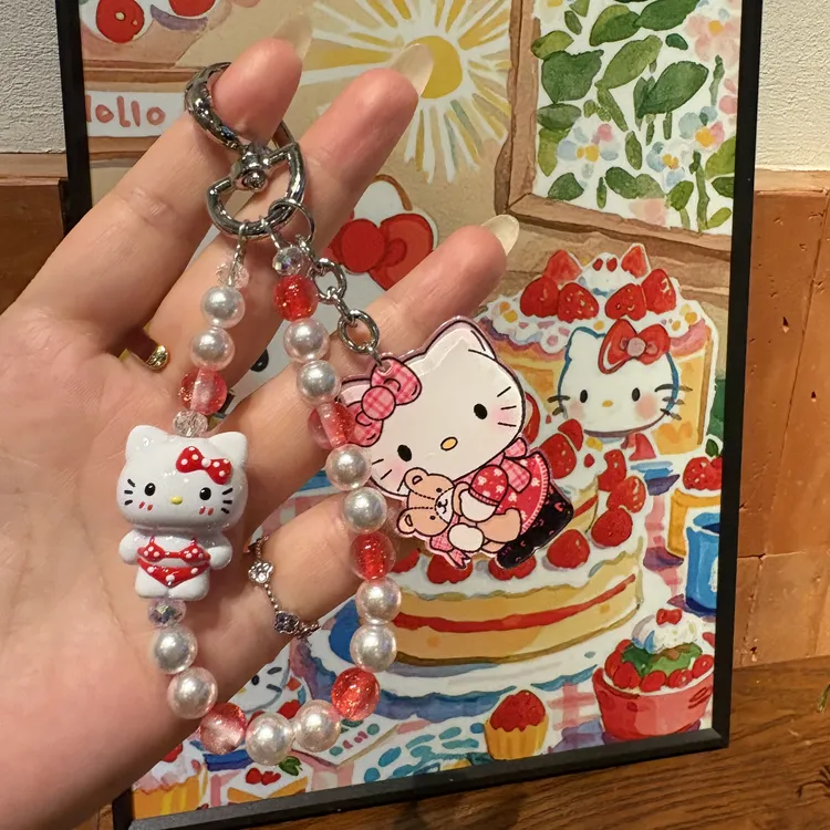 （两单飞）DIY正版萌粒手机链钥匙扣可爱饰品