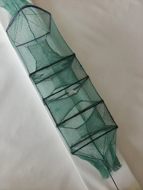 精品纯手工网五节三门黄鳝泥鳅笼虾户外专用网加厚折叠鳝鱼网