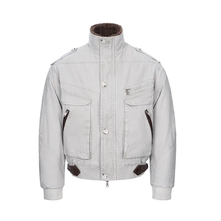 CATSSTAC伯爵水洗格纹棉服