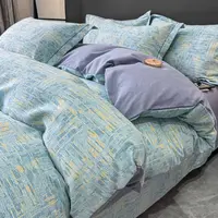 小清新款斜纹四件套印花加厚加密亲肤单双人床单被套床上用品