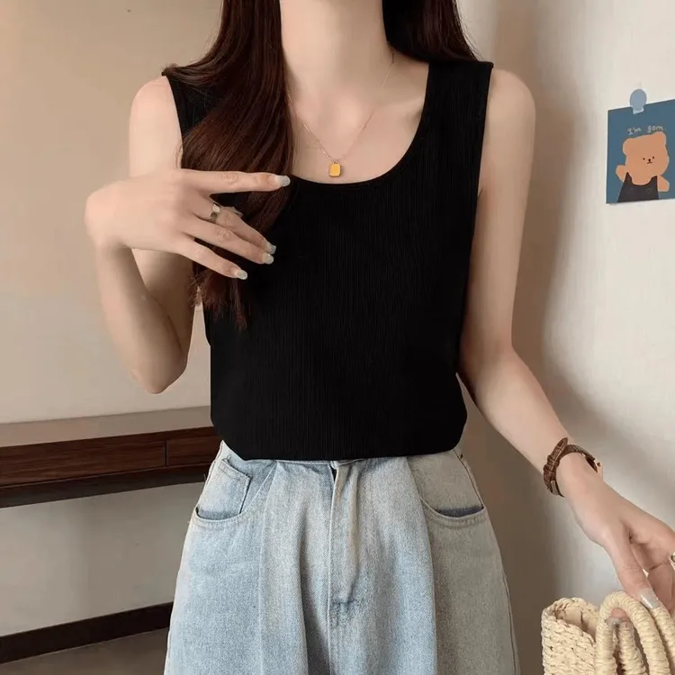 莫代尔春夏大码宽松吊带背心女外穿内搭遮肉无袖打底显瘦百搭上衣