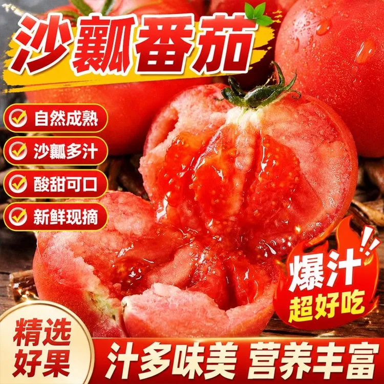 【到手五斤】沙瓤水果西红柿自然熟新鲜多汁可生吃商品图
